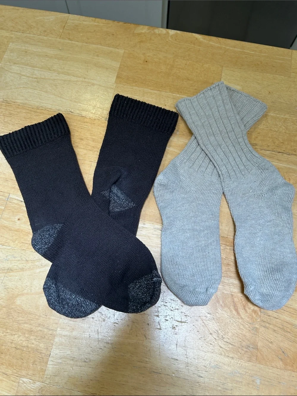 Multipack Men's Ribbed Crew 4 Pack Socks - Neutral Colors